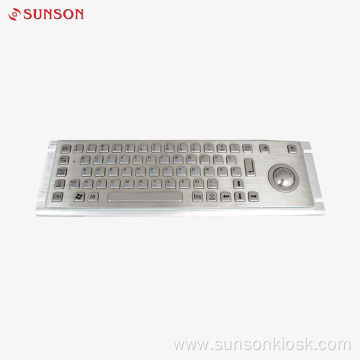 IP65 Stainless Steel Keyboard with trackball for self service terminal